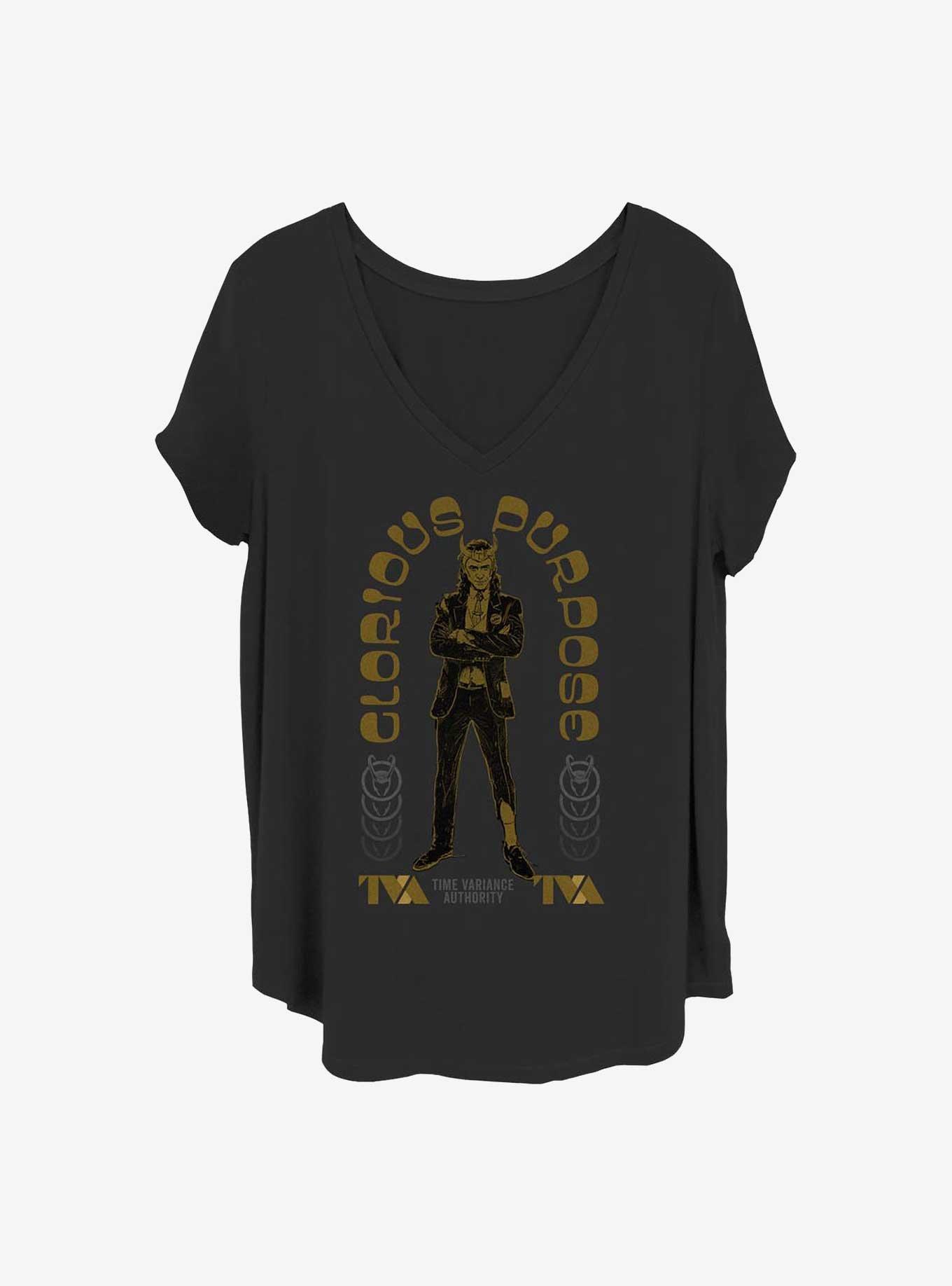 Marvel Loki Glorious Arch Girls T-Shirt Plus Size