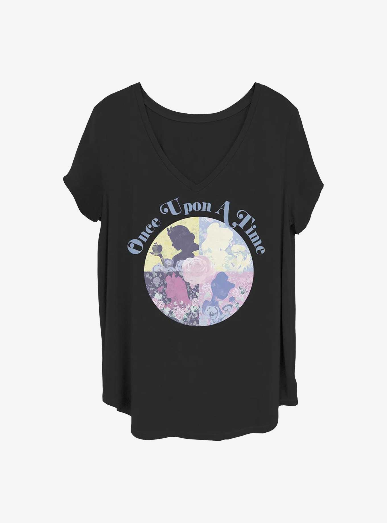 Disney Princesses Once Upon A Time Girls T-Shirt Plus Size