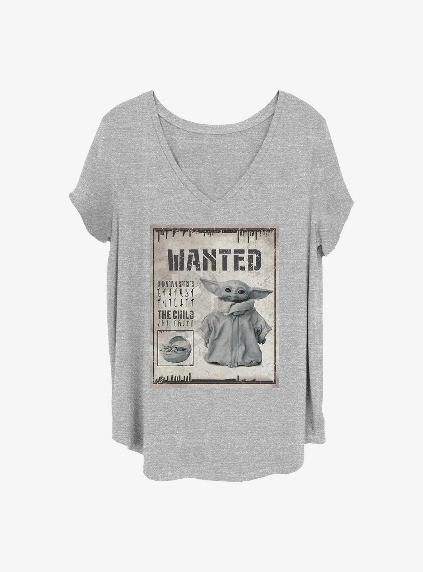 Star Wars The Mandalorian Wanted Child Poster Girls T-Shirt Plus Size, , hi-res