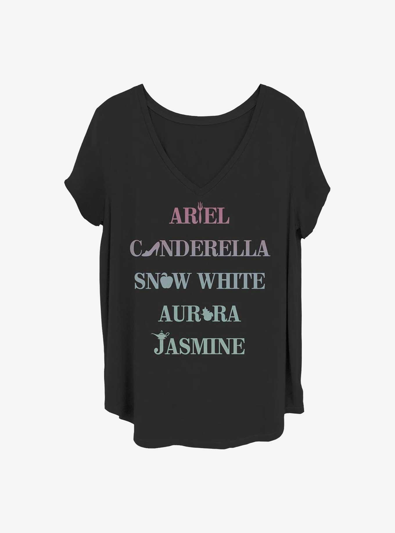 Disney Princesses Princess Icons Girls T-Shirt Plus Size