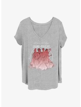 Disney Princesses Shine Bright Holidays Girls T-Shirt Plus Size, , hi-res
