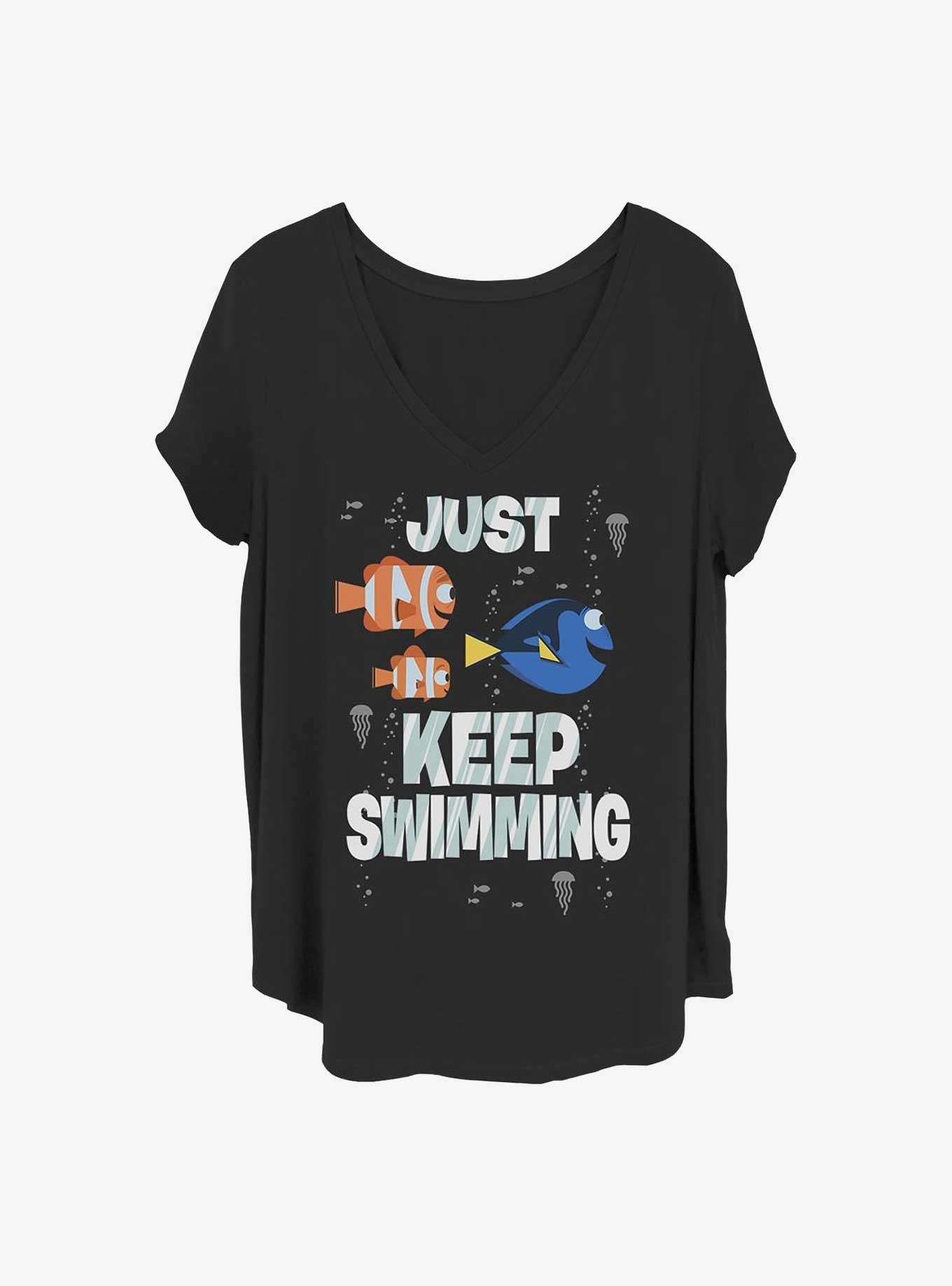 Disney Pixar Finding Nemo Just Swimming Girls T-Shirt Plus Size