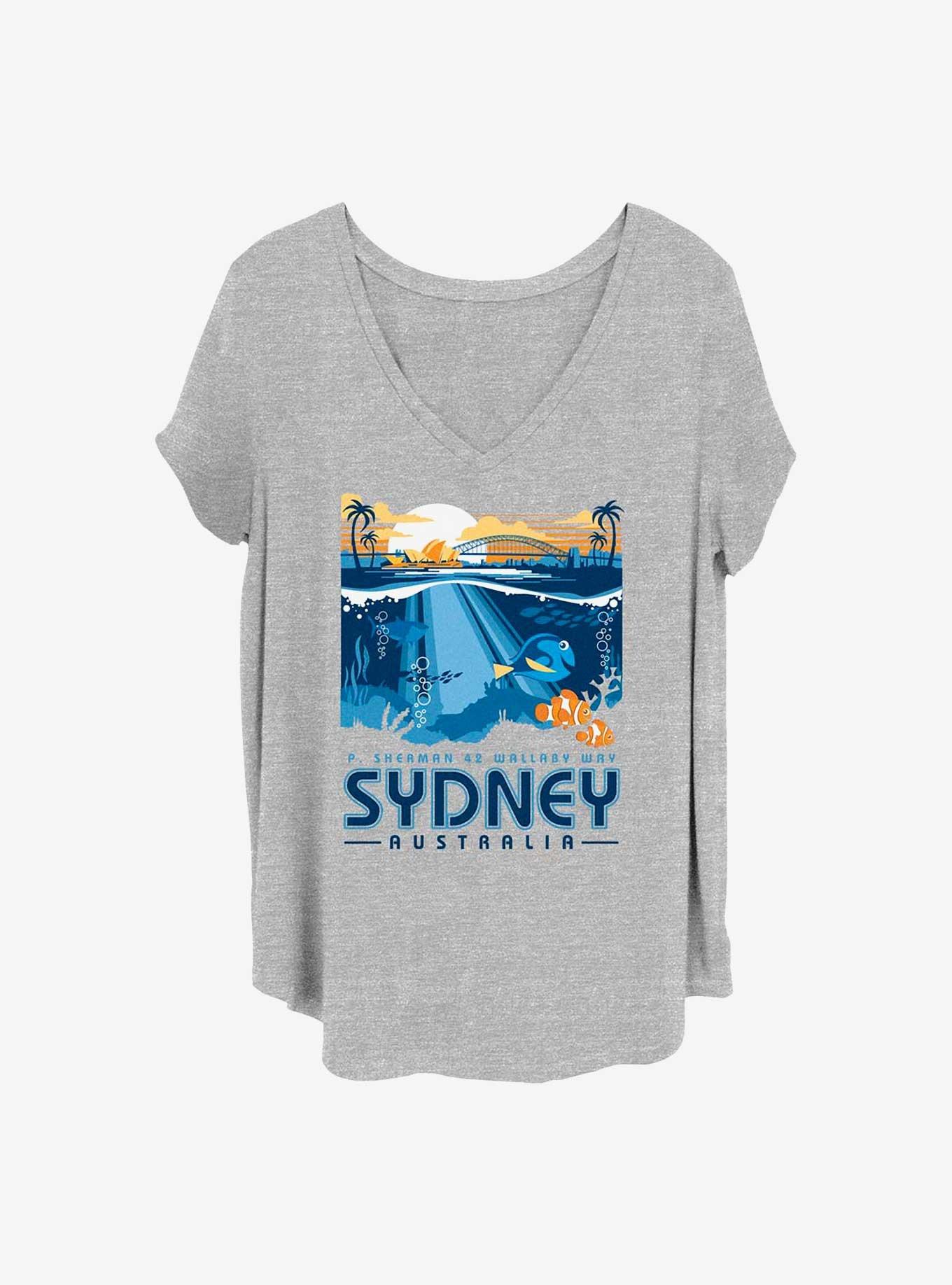 Disney Pixar Finding Nemo Wallaby Way Sydney Girls T-Shirt Plus Size, HEATHER GR, hi-res