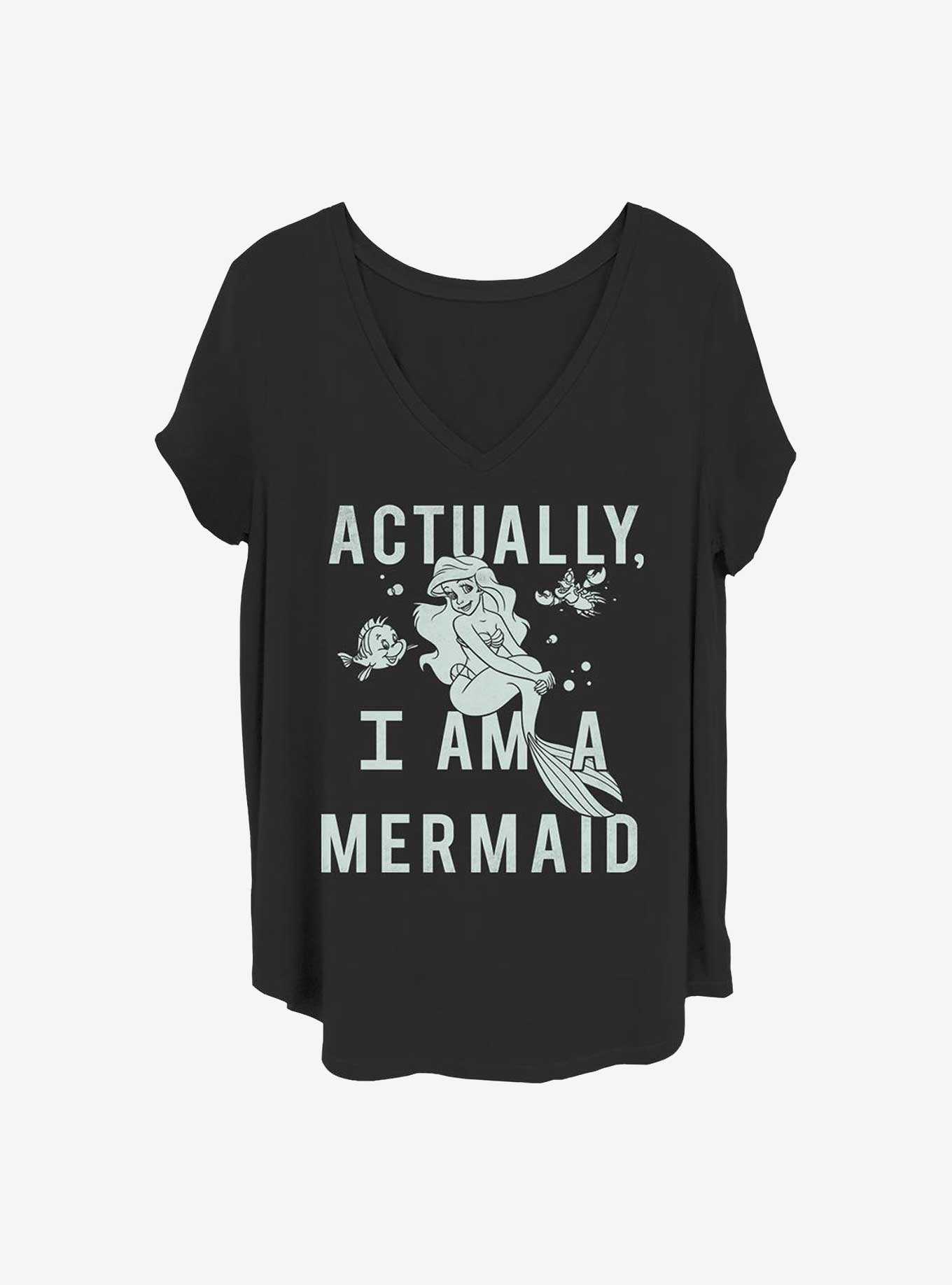 Disney The Little Mermaid Actual Mermaid Girls T-Shirt Plus Size, , hi-res