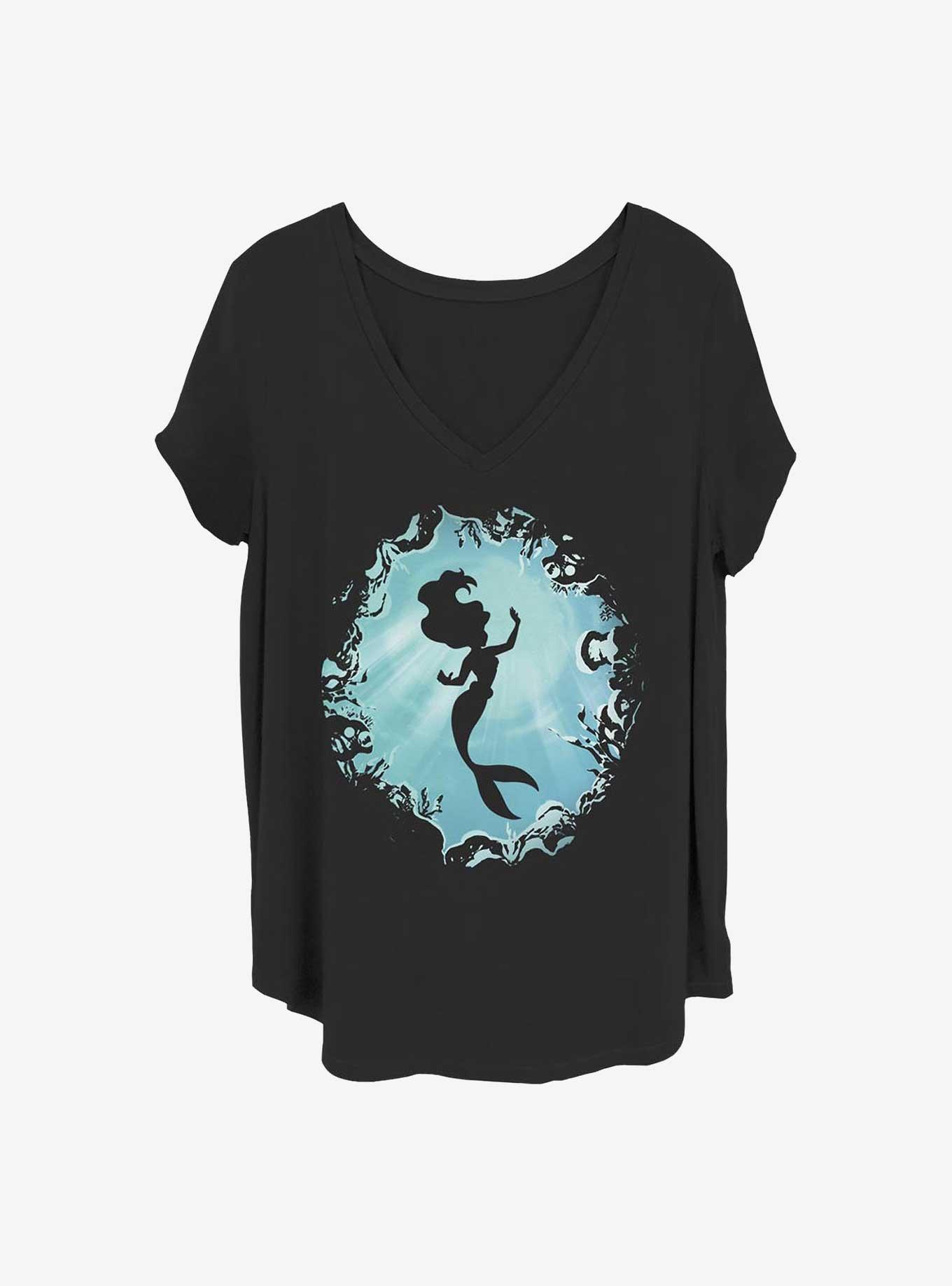 Disney The Little Mermaid Ariels Grotto Girls T Shirt Plus Size Black Hot Topic