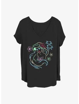 Disney The Little Mermaid Ariel Lights Girls T-Shirt Plus Size, , hi-res