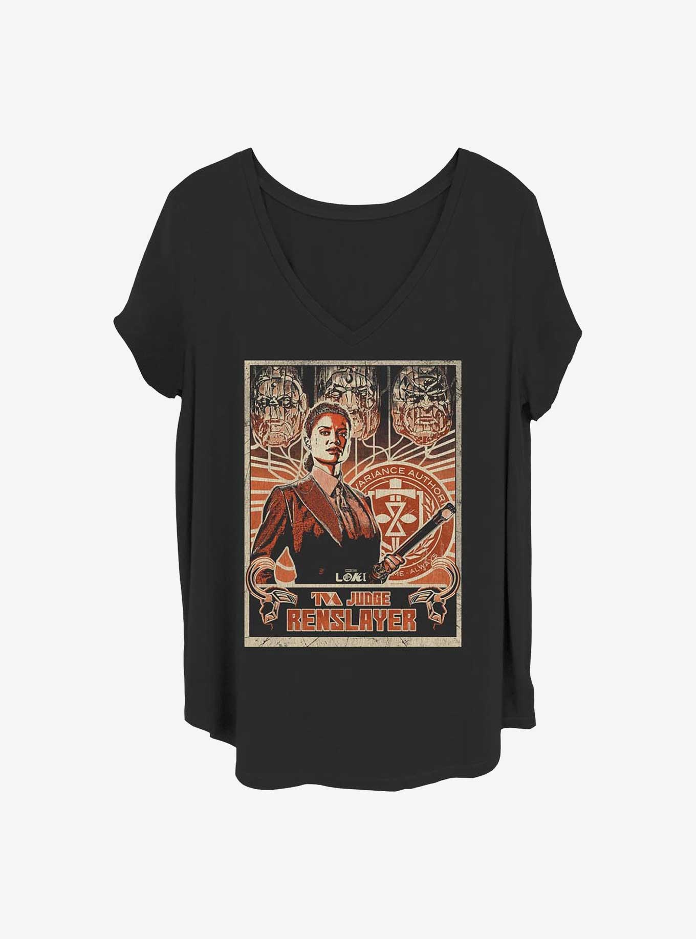 Marvel Loki Judge Renslayer Girls T-Shirt Plus