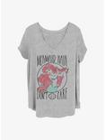 Disney The Little Mermaid Mermaid Hair Girls T-Shirt Plus Size, HEATHER GR, hi-res