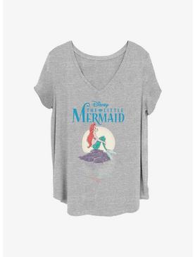 Disney The Little Mermaid Mermaid Moon Girls T-Shirt Plus Size, HEATHER GR, hi-res