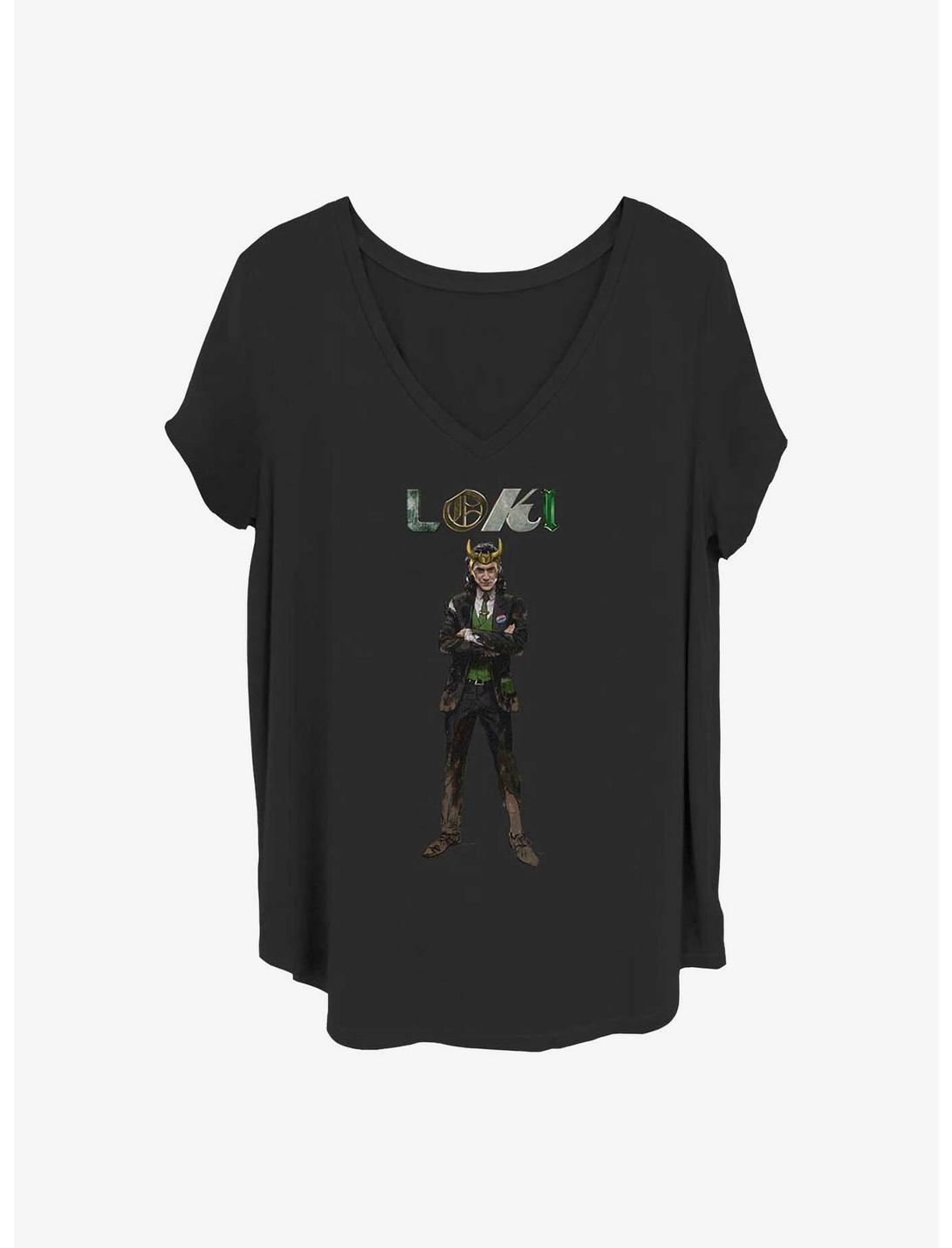 Marvel Loki Might Get Dirty Girls T-Shirt Plus Size, BLACK, hi-res