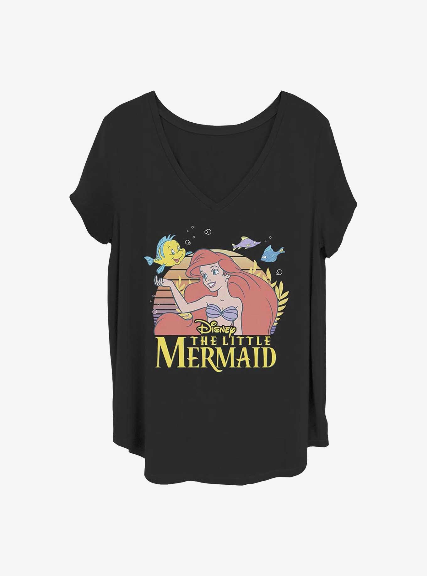 Disney The Little Mermaid Sunset Girls T-Shirt Plus Size