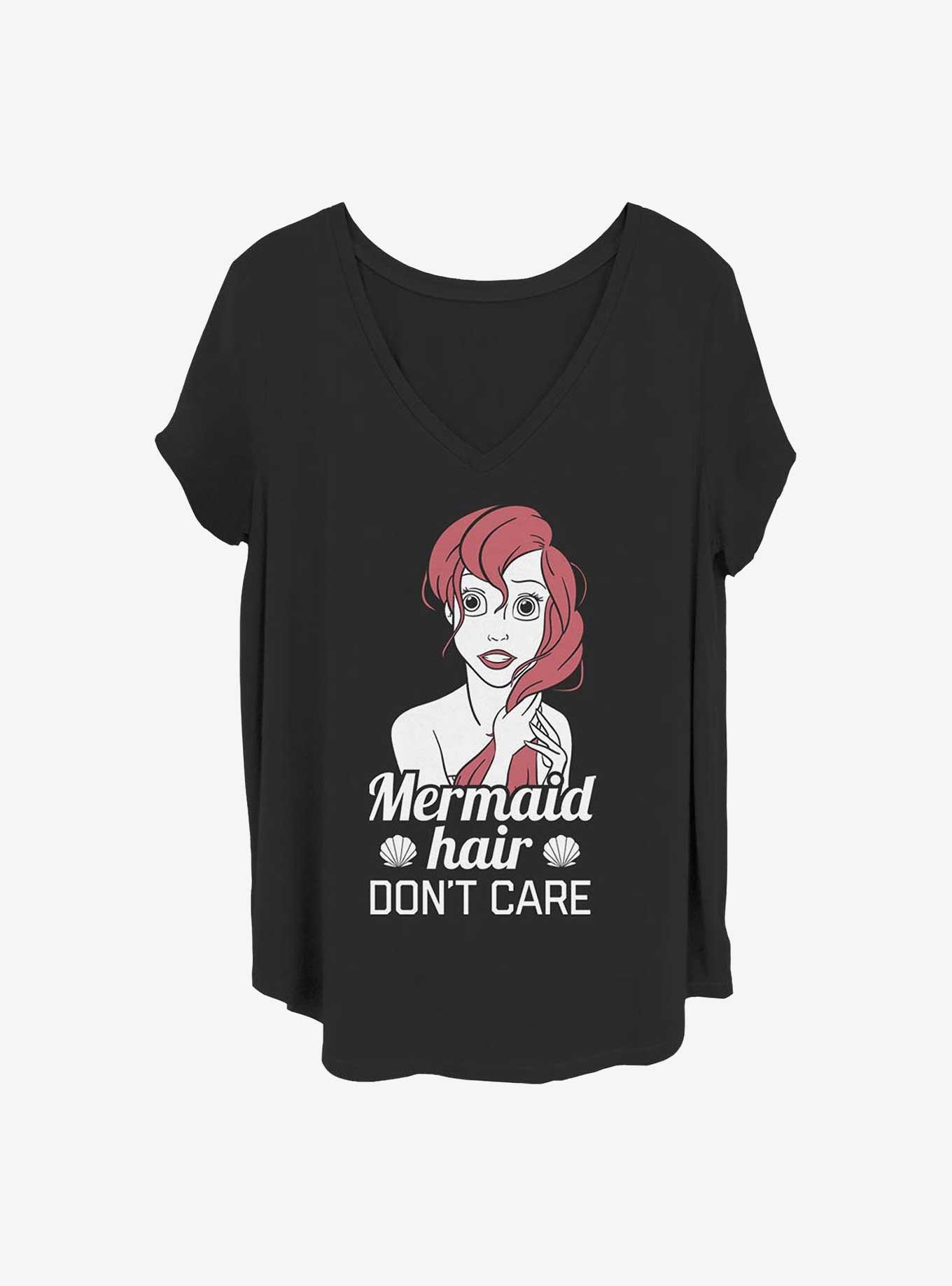 Disney The Little Mermaid Mermaid Hair Girls T-Shirt Plus Size, BLACK, hi-res