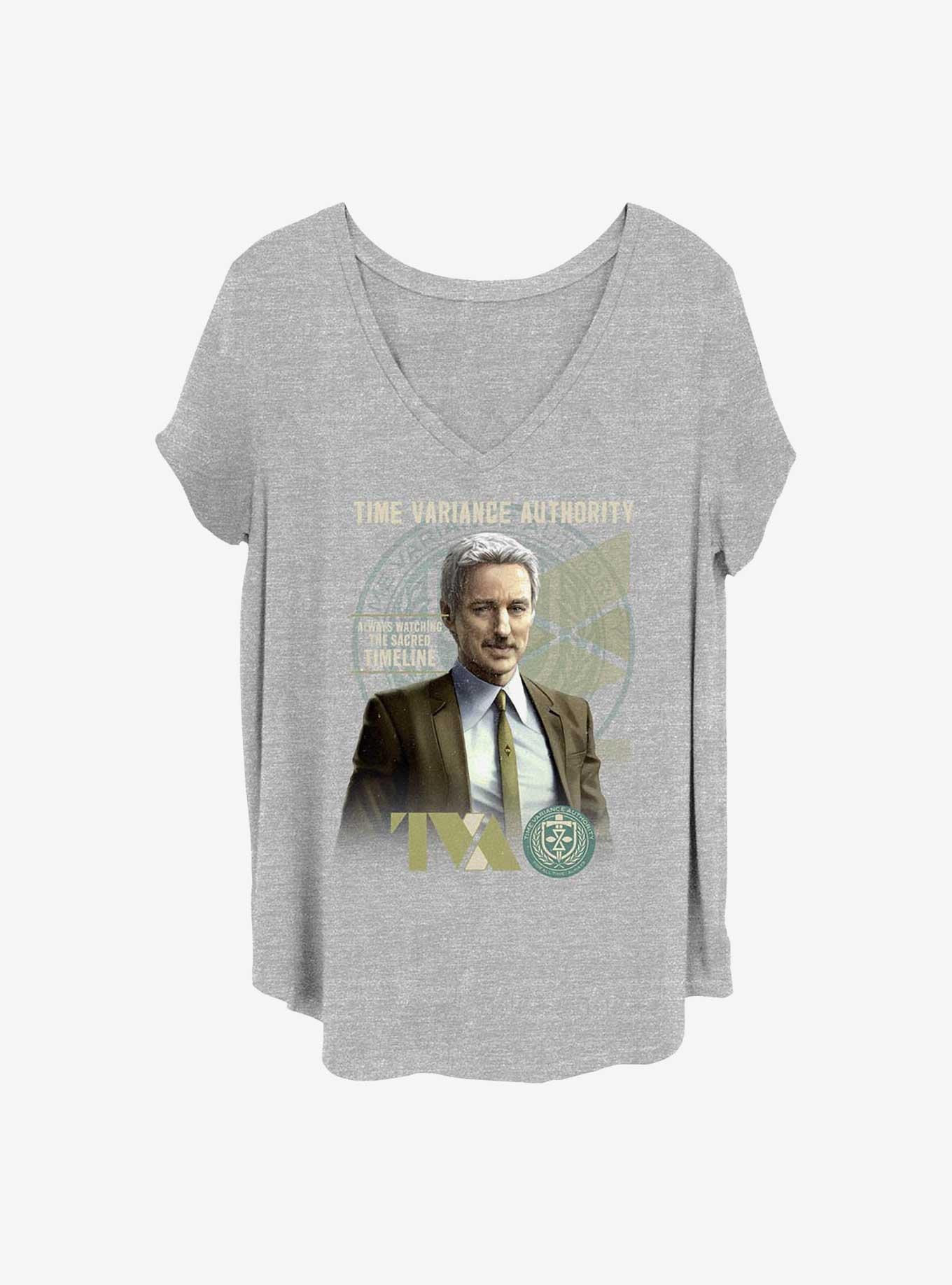 Marvel Loki Mobius Cover Girls T-Shirt Plus Size, HEATHER GR, hi-res