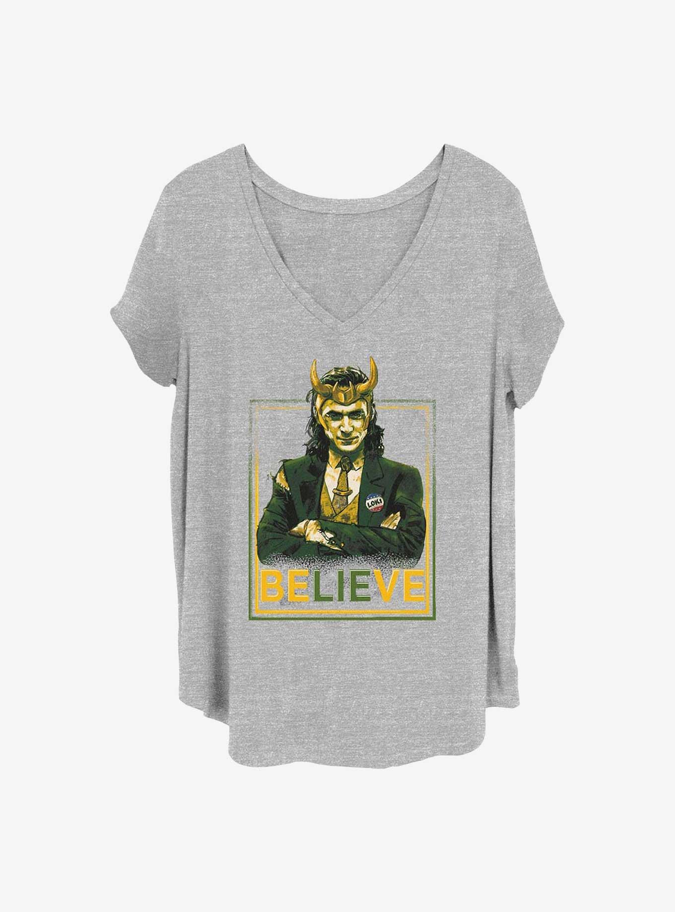 Marvel Loki Political Motive Girls T-Shirt Plus