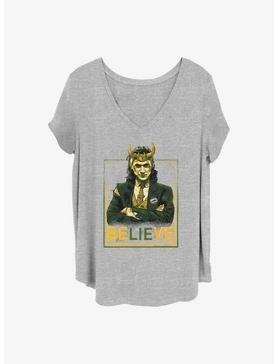 Marvel Loki Political Motive Girls T-Shirt Plus Size, , hi-res