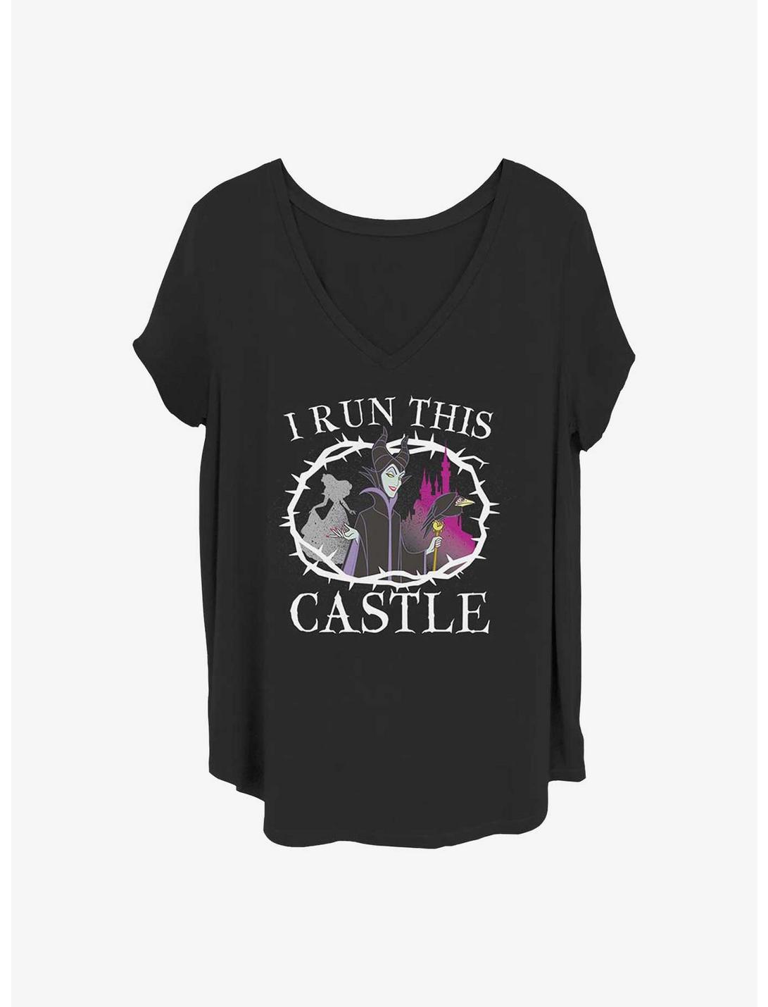 Disney Maleficent I Run This Castle Girls T-Shirt Plus Size, BLACK, hi-res