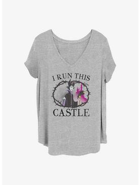 Disney Maleficent I Run This Castle Girls T-Shirt Plus Size, HEATHER GR, hi-res