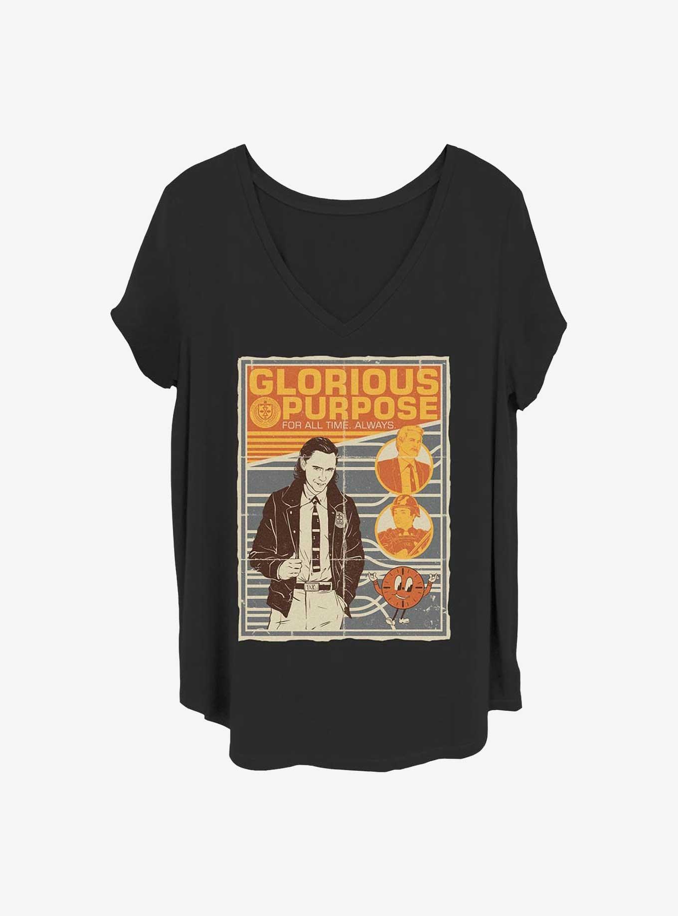 Marvel Loki Propaganda Girls T-Shirt Plus Size, , hi-res