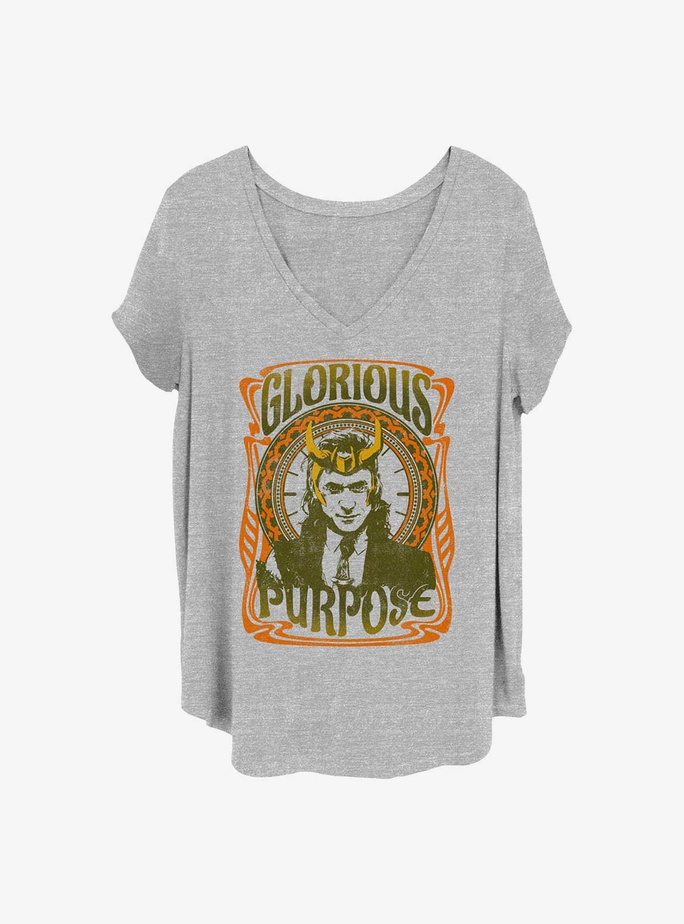 Marvel Loki Retro Purpose Girls T-Shirt Plus Size
