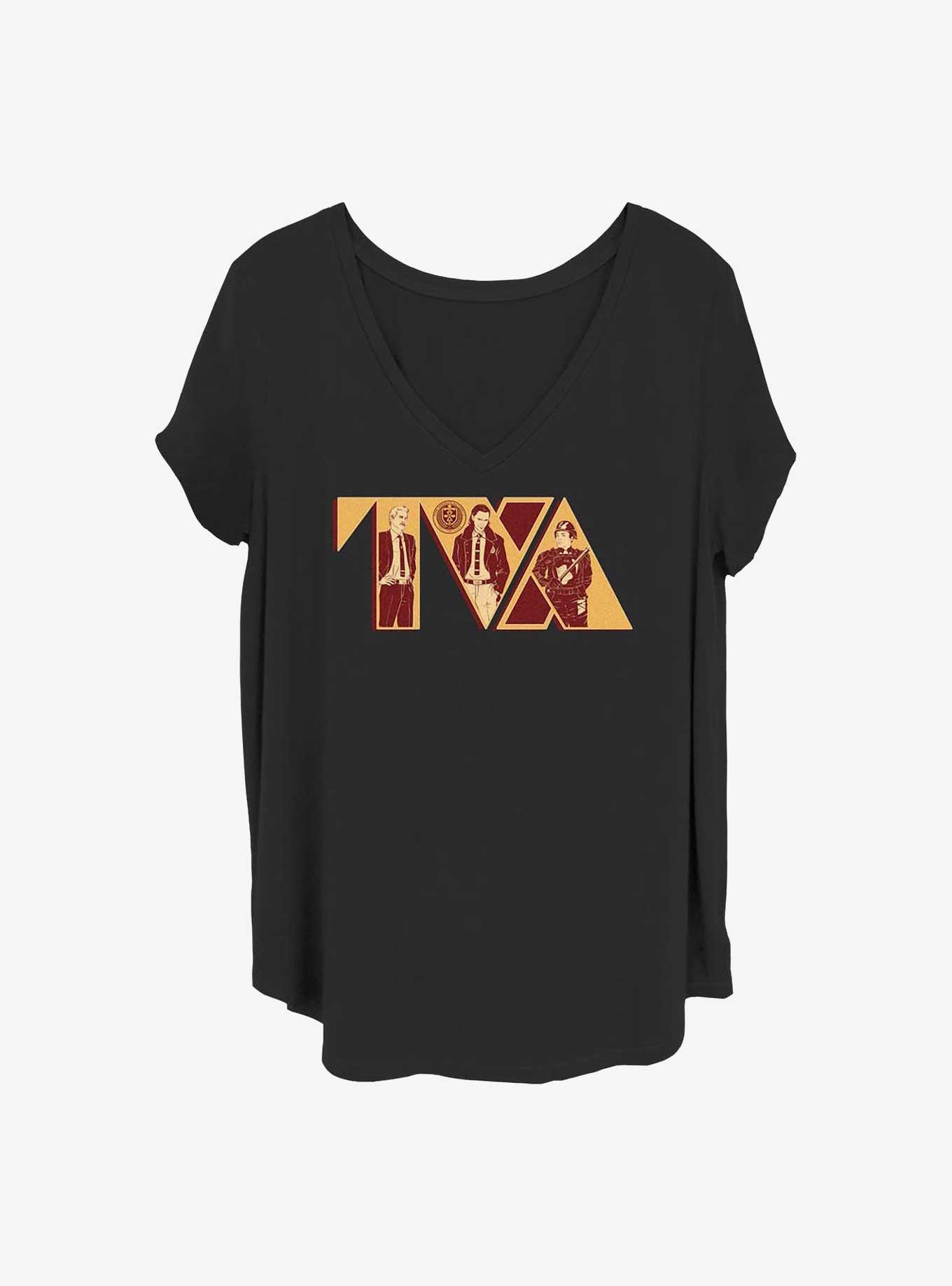 Marvel Loki Time Badge Girls T-Shirt Plus Size, BLACK, hi-res
