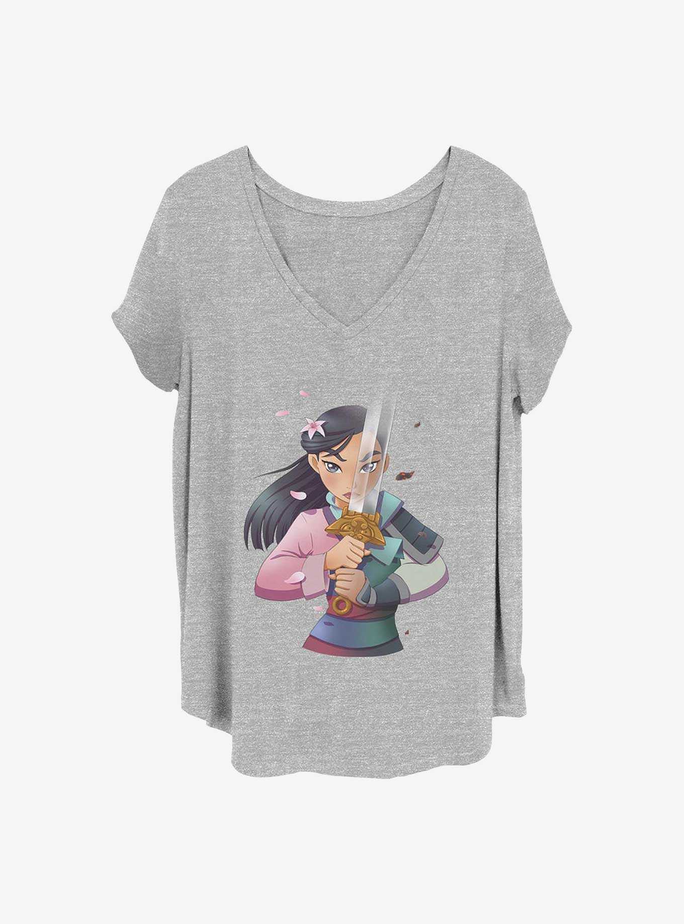 Disney Mulan Anime Mulan Girls T-Shirt Plus Size, , hi-res