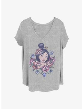 Disney Mulan Floral Mulan Girls T-Shirt Plus Size, , hi-res
