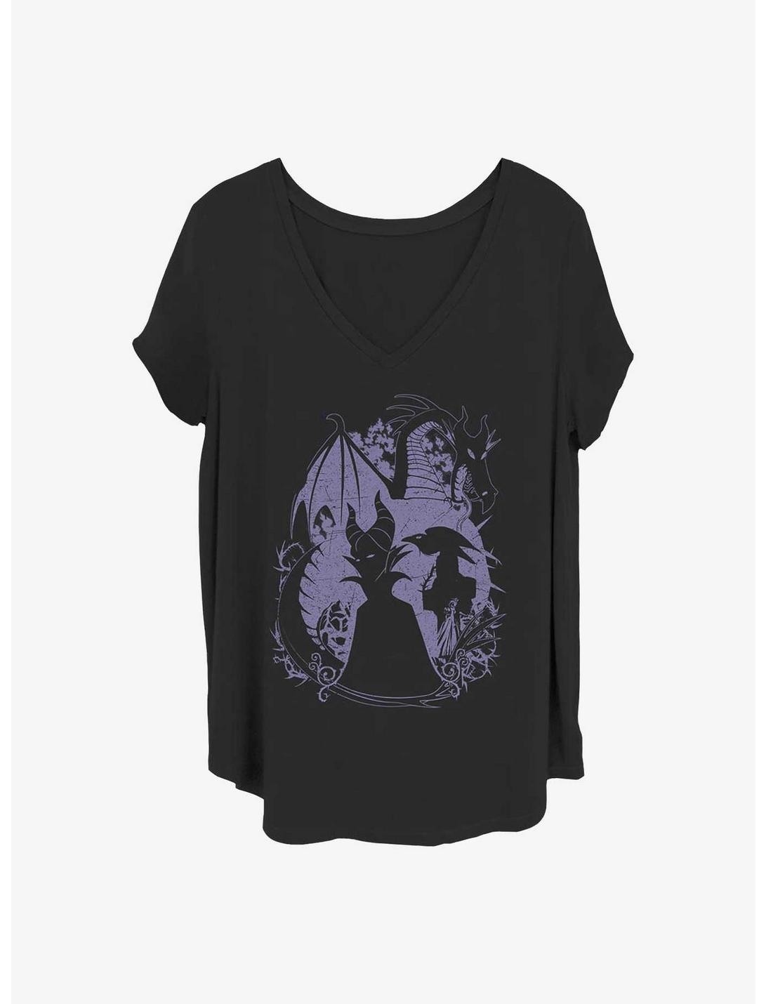 Disney Maleficent Bone Heart Girls T-Shirt Plus Size, BLACK, hi-res
