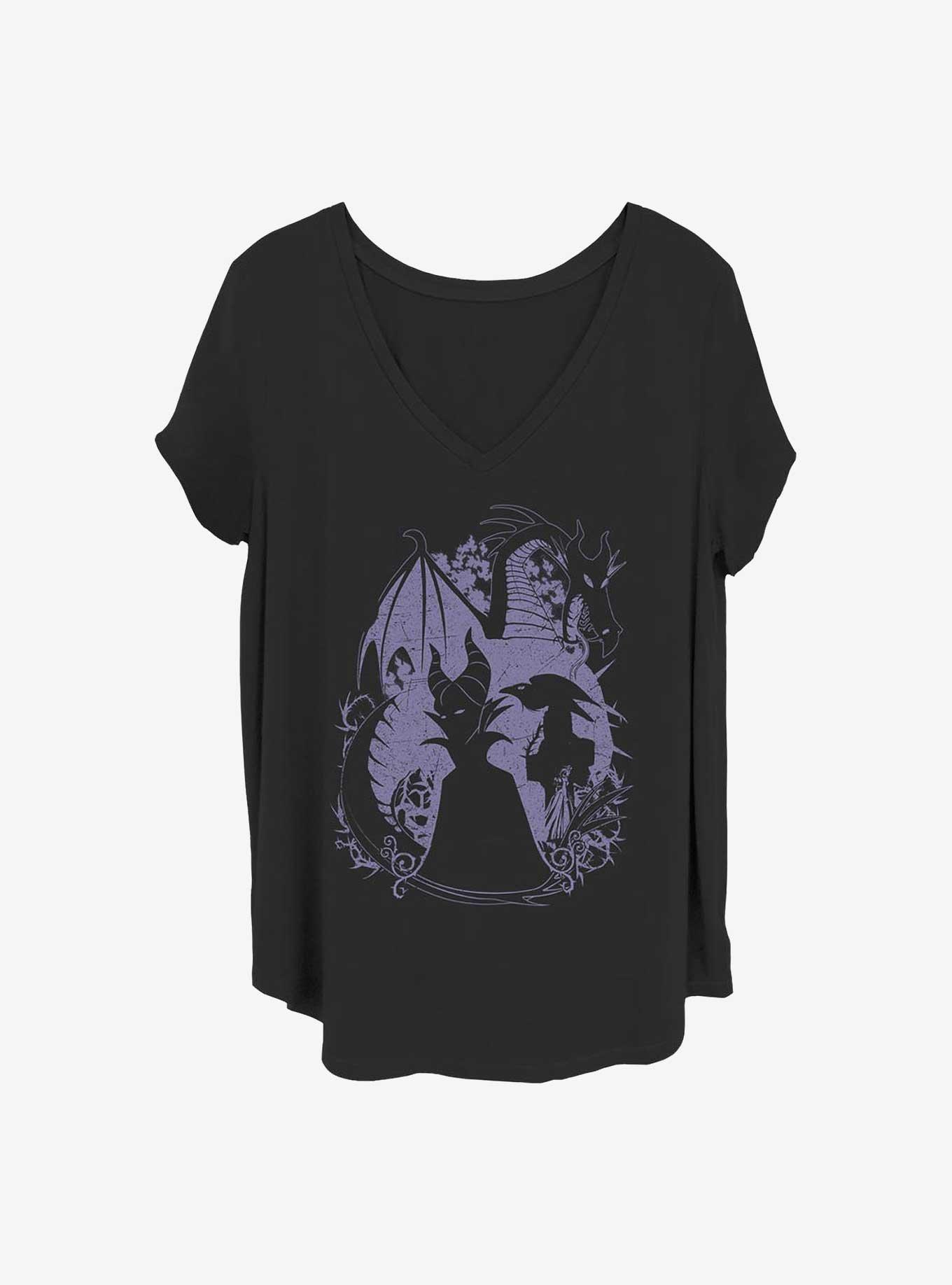 Disney Maleficent Bone Heart Girls T-Shirt Plus Size, BLACK, hi-res