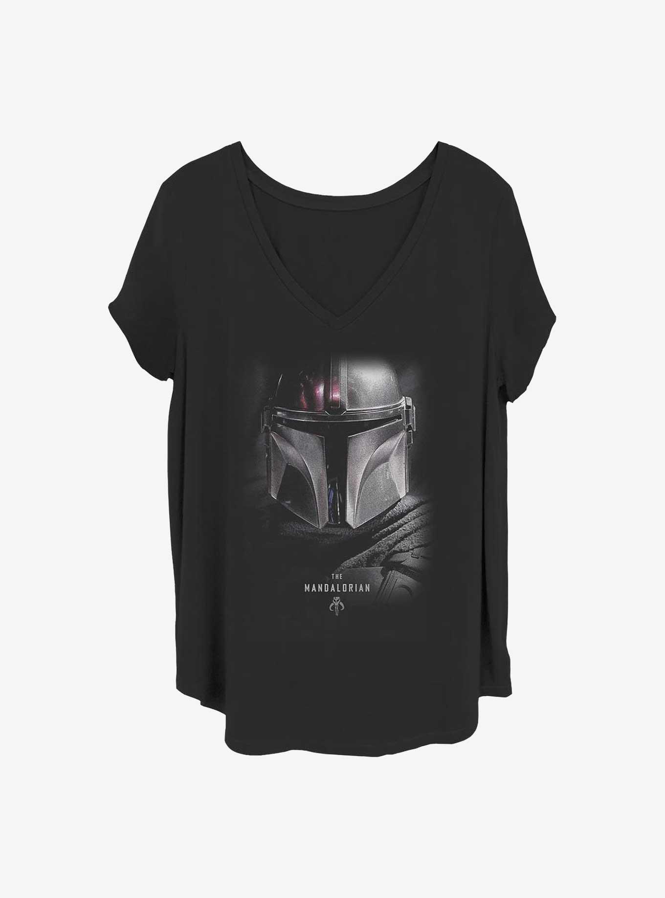 Star Wars The Mandalorian Hero Shot Girls T-Shirt Plus Size, BLACK, hi-res