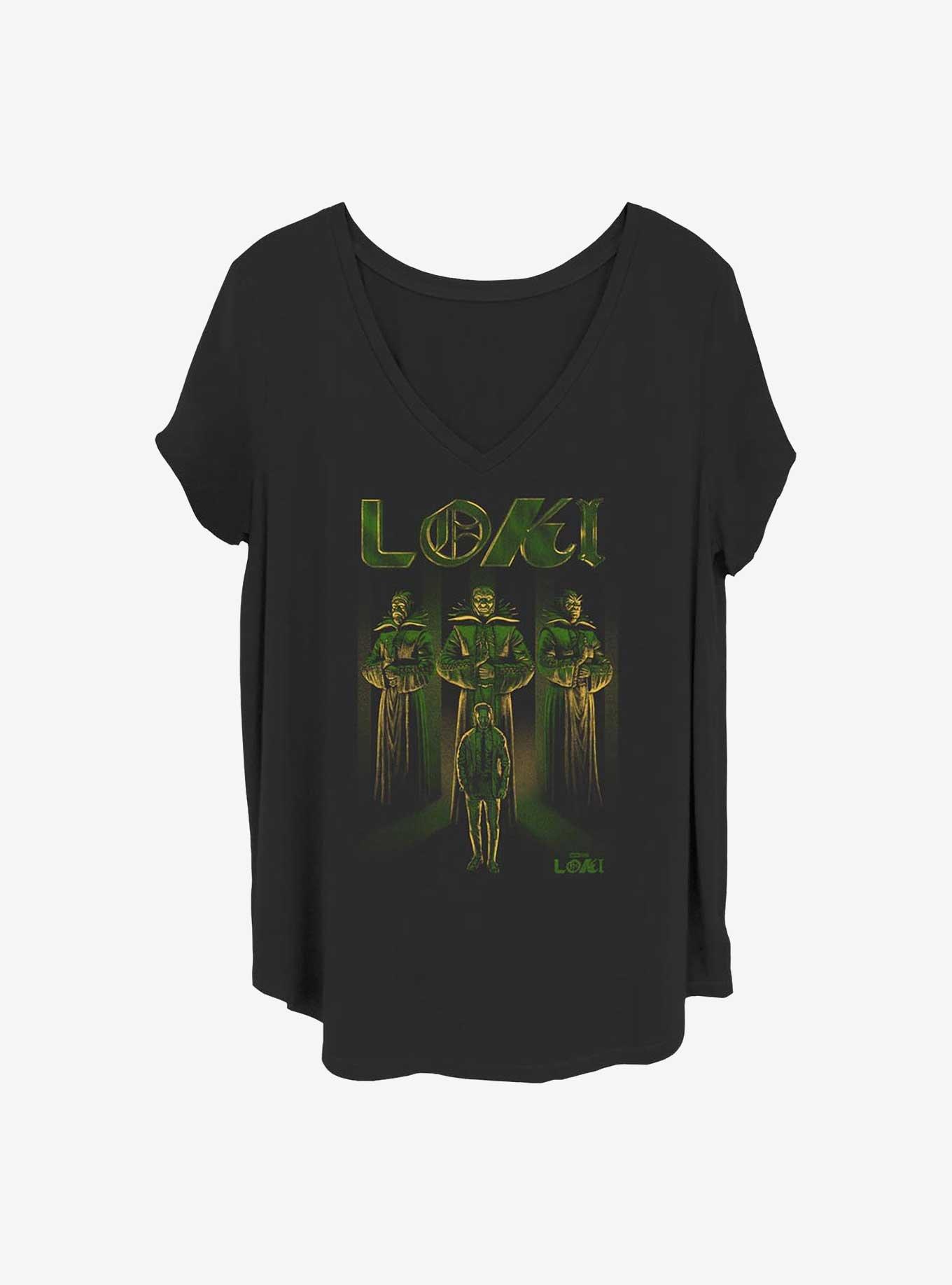 Marvel Loki Time-Keepers Girls T-Shirt Plus Size, BLACK, hi-res