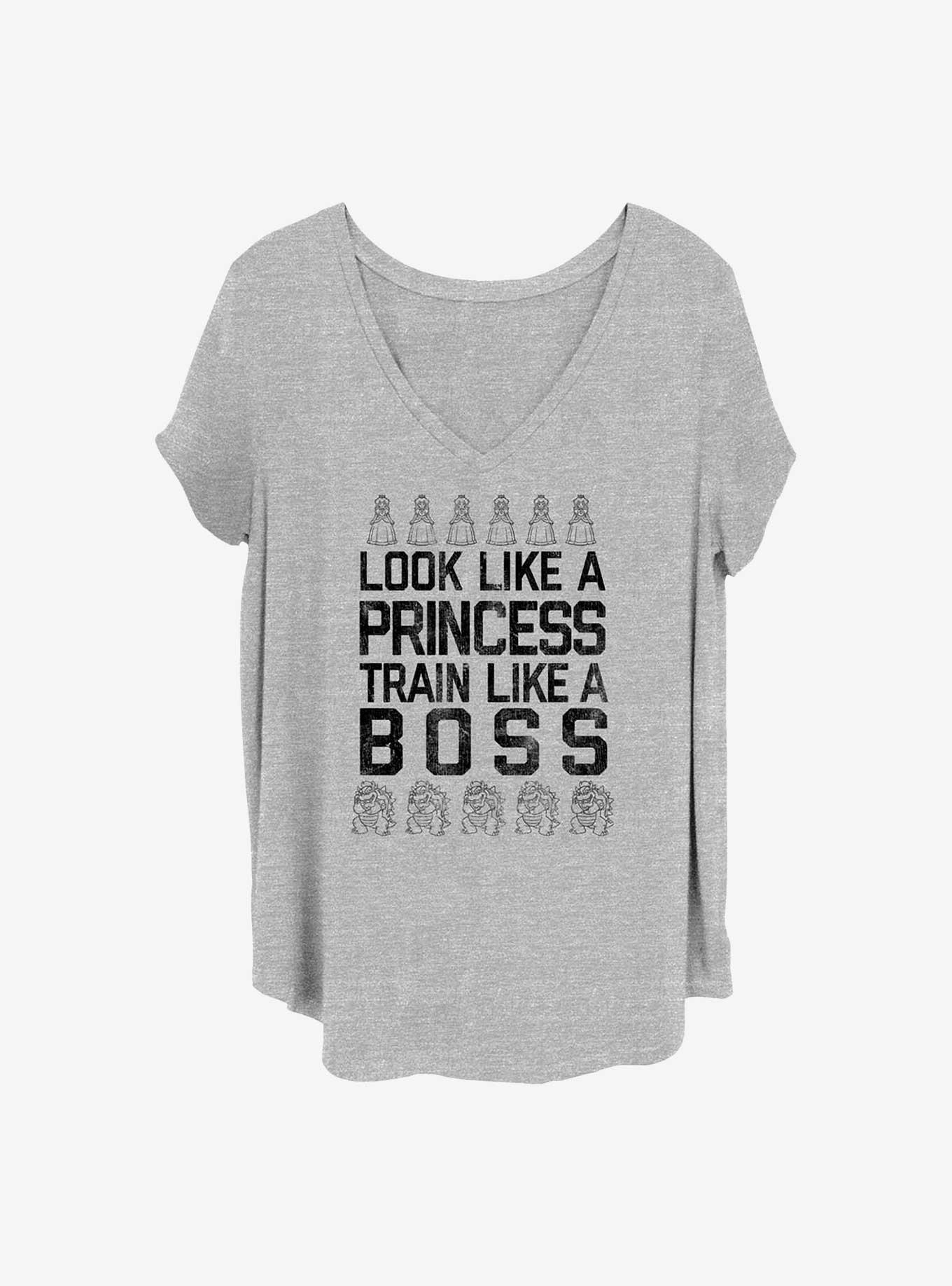 Nintendo Boss Princess Girls T-Shirt Plus Size