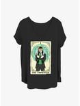 Marvel Loki Trickster Tarot Girls T-Shirt Plus Size, BLACK, hi-res
