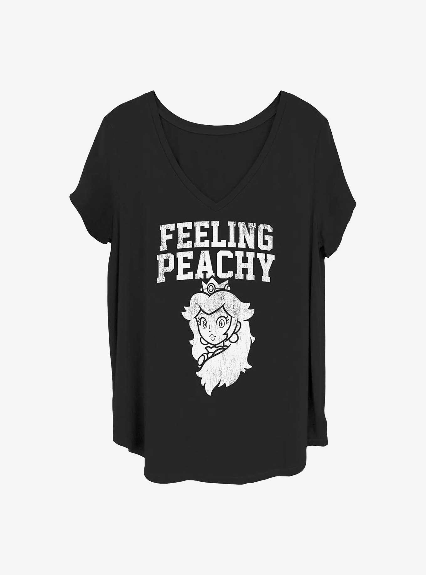 Nintendo Feeling Peachy Girls T-Shirt Plus Size