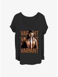 Marvel Loki Variant Poster Girls T-Shirt Plus Size, BLACK, hi-res
