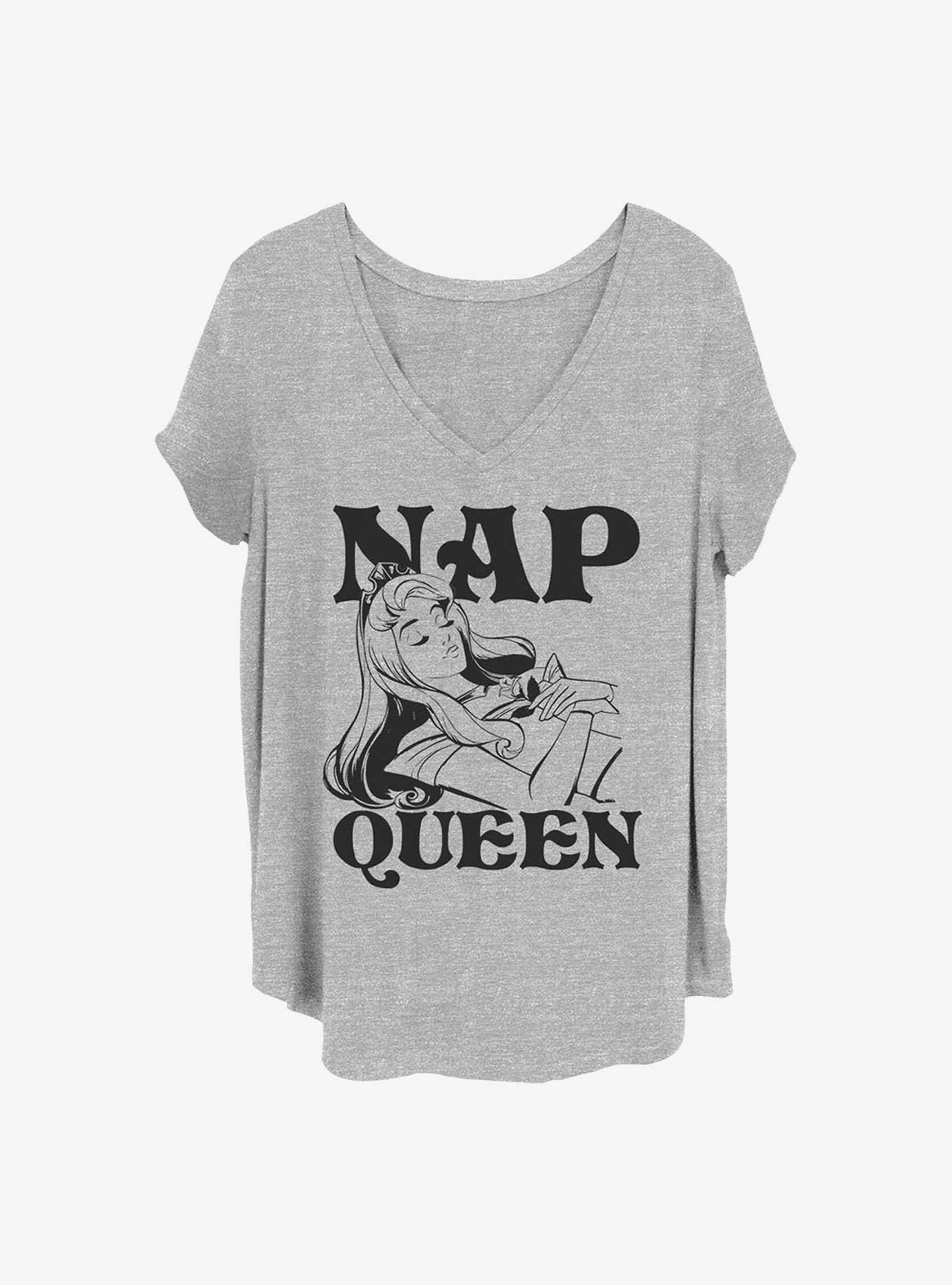 Disney Sleeping Beauty Aurora Nap Queen Girls T-Shirt Plus Size, HEATHER GR, hi-res