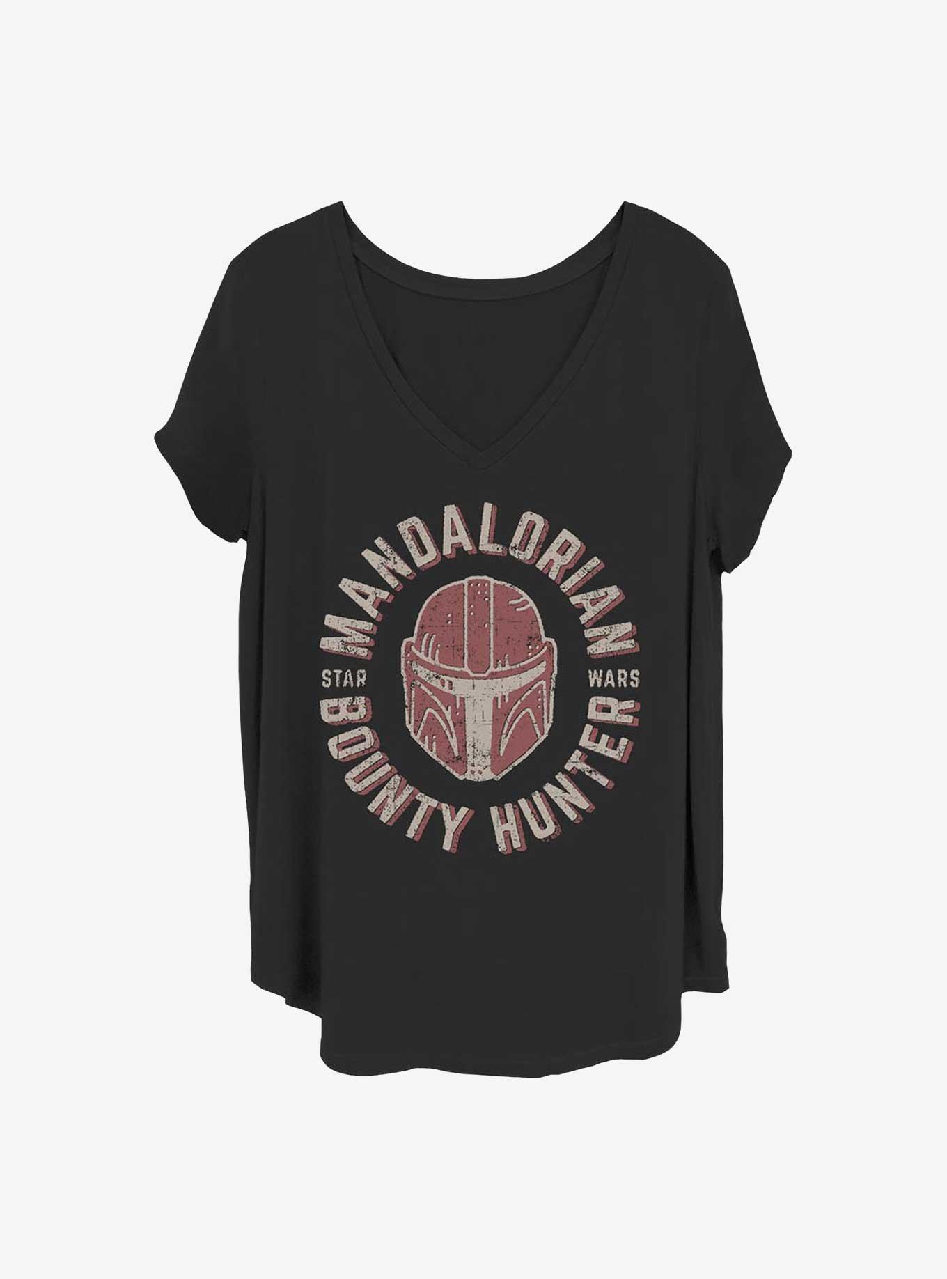 Star Wars The Mandalorian Lone Wolf Girls T-Shirt Plus Size, BLACK, hi-res