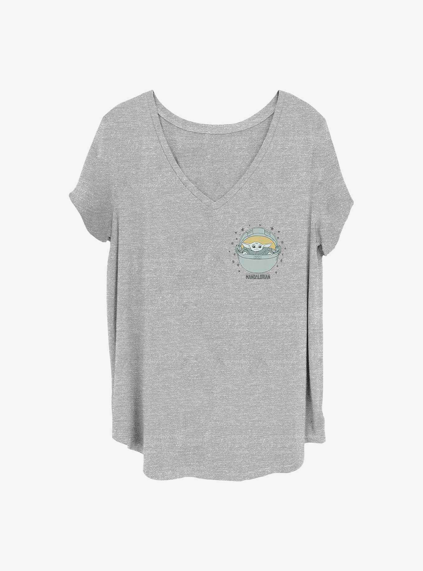 Star Wars The Mandalorian Star Child Girls T-Shirt Plus Size, HEATHER GR, hi-res