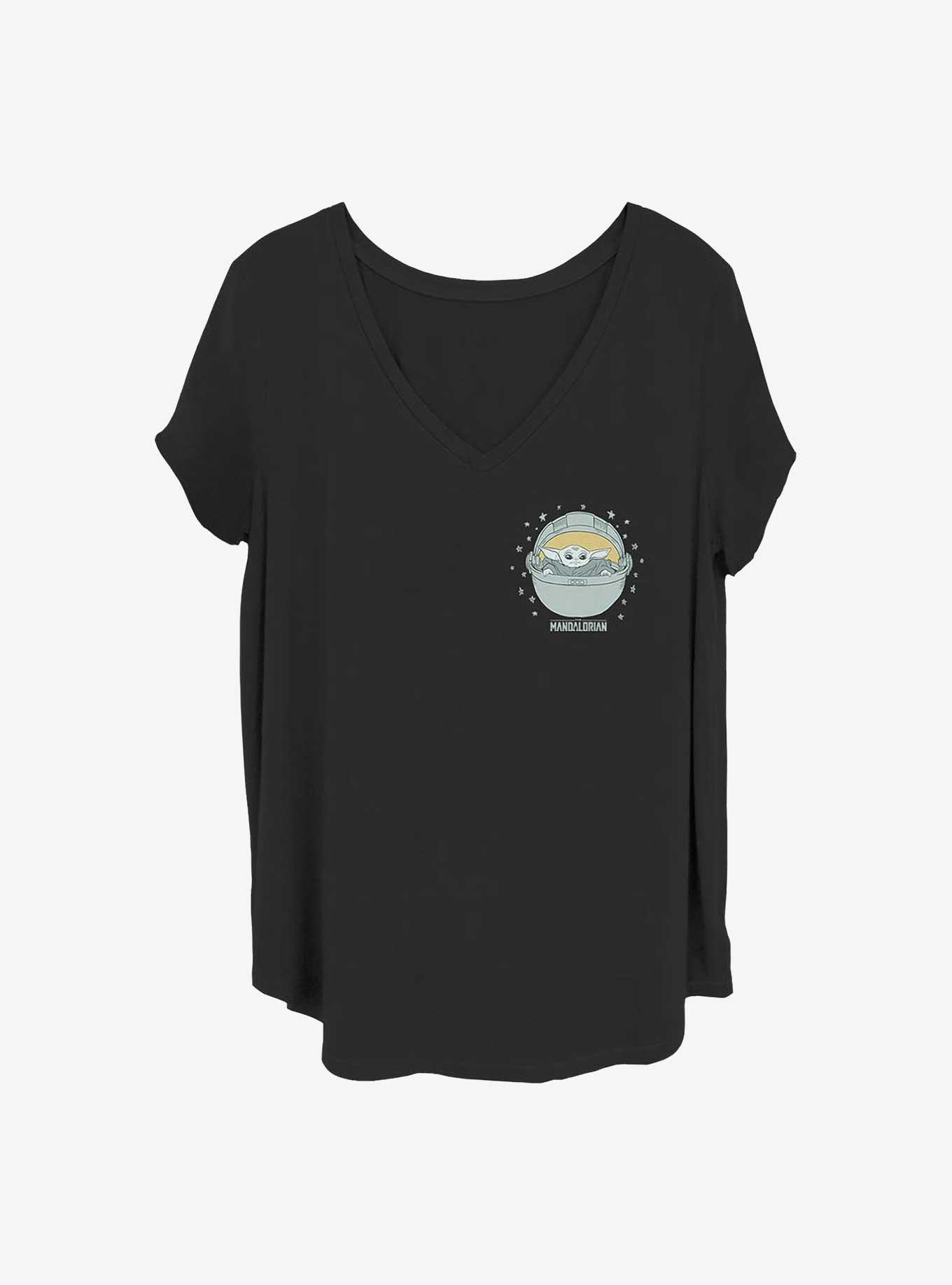 Star Wars The Mandalorian Star Child Girls T-Shirt Plus Size, BLACK, hi-res