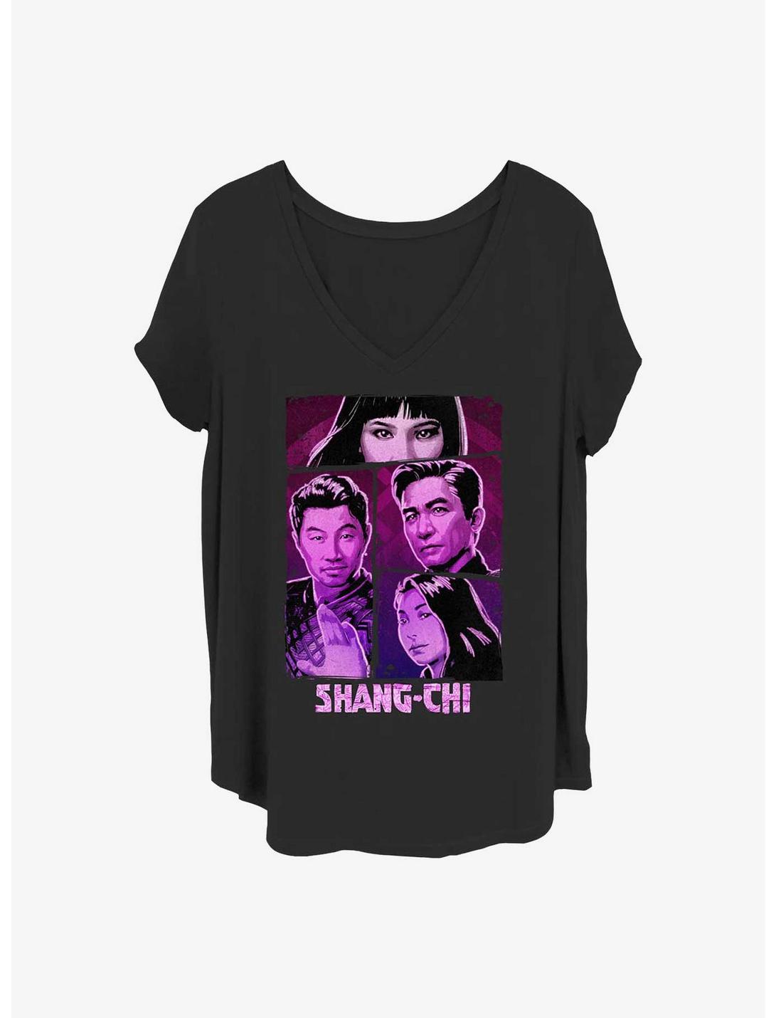 Marvel Shang-Chi and the Legend of the Ten Rings Neon Panel Girls T-Shirt Plus Size, BLACK, hi-res