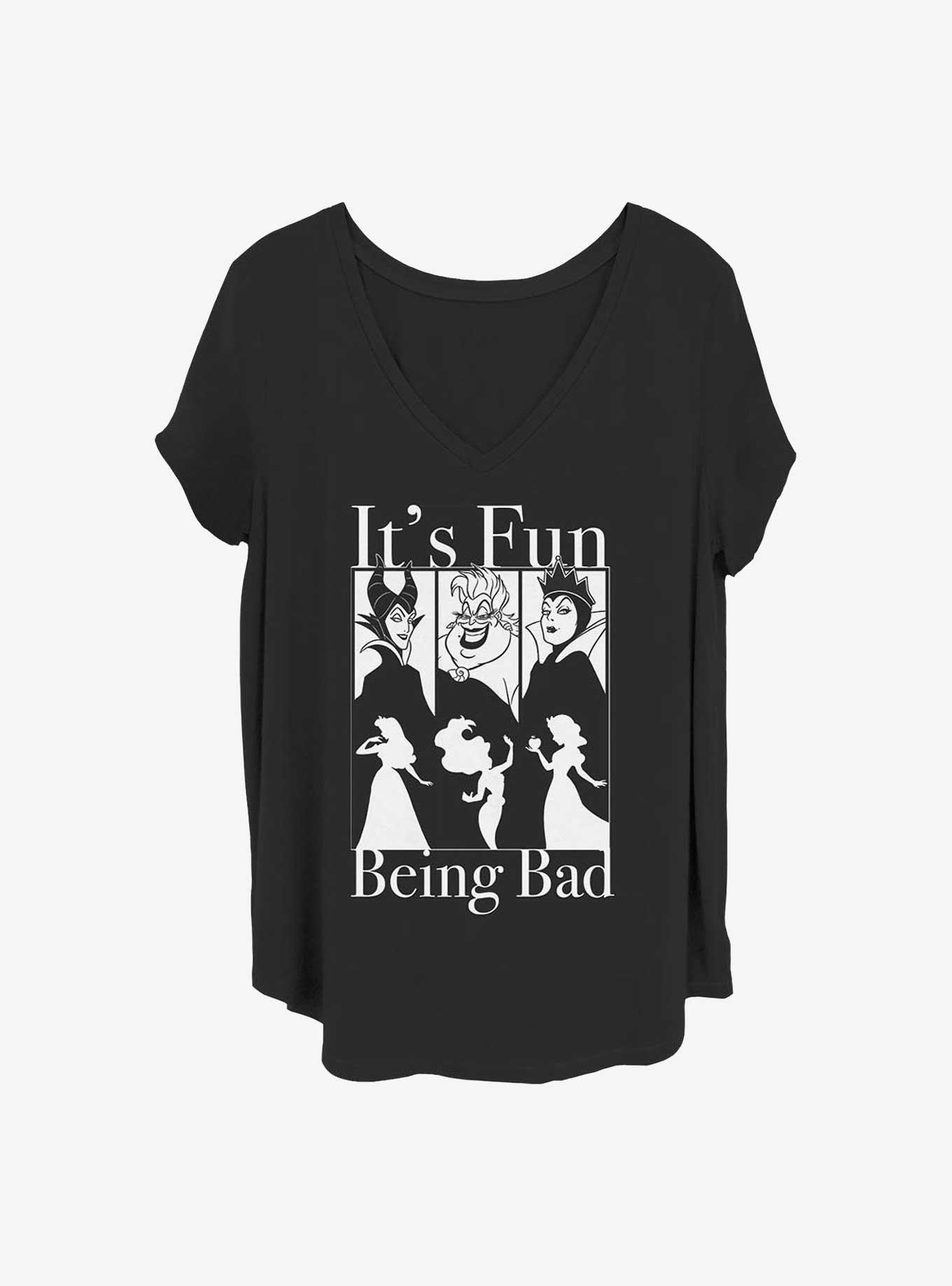 Disney Villains Bad Fun Girls T-Shirt Plus Size