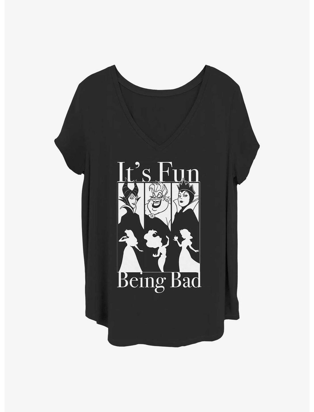 Disney Villains Bad Fun Girls T-Shirt Plus Size, BLACK, hi-res