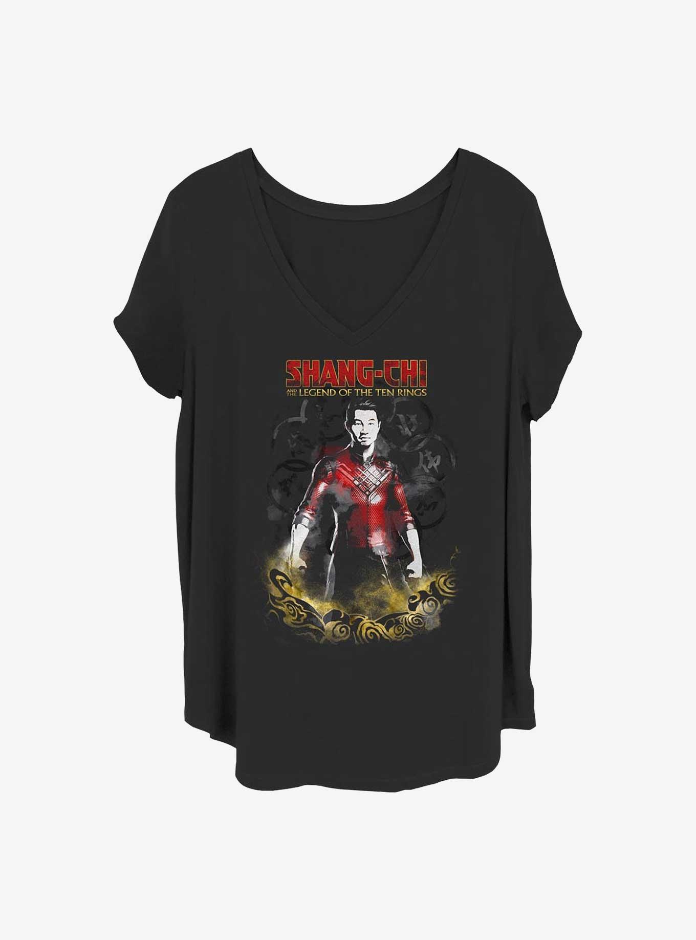 Marvel Shang-Chi and the Legend of the Ten Rings Overlay Girls T-Shirt Plus Size, BLACK, hi-res