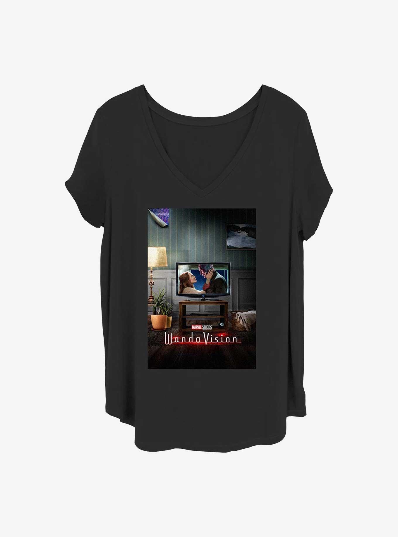 Marvel WandaVision 00's Poster Girls T-Shirt Plus