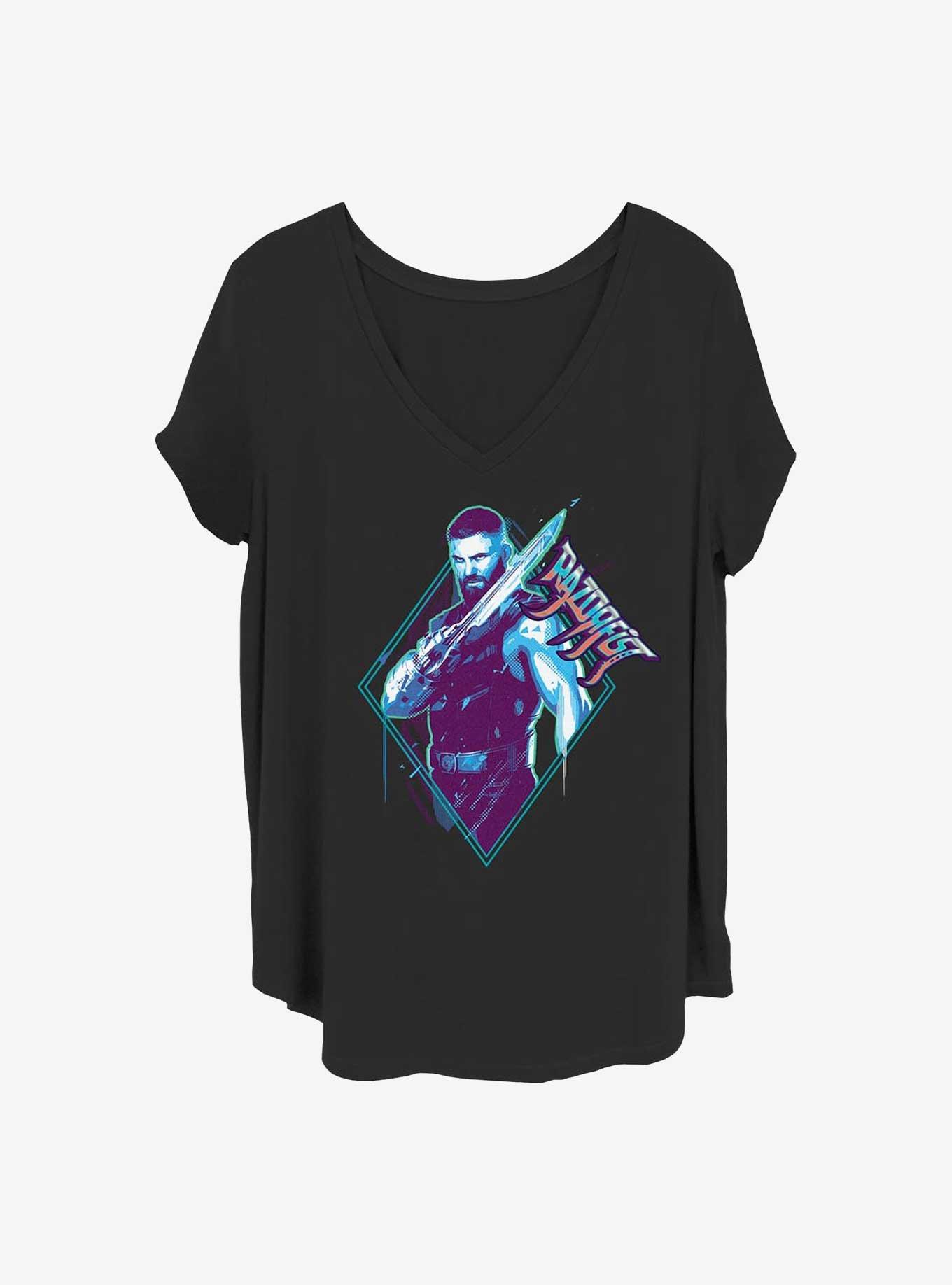Marvel Shang-Chi and the Legend of the Ten Rings Razorfist Badge Girls T-Shirt Plus Size