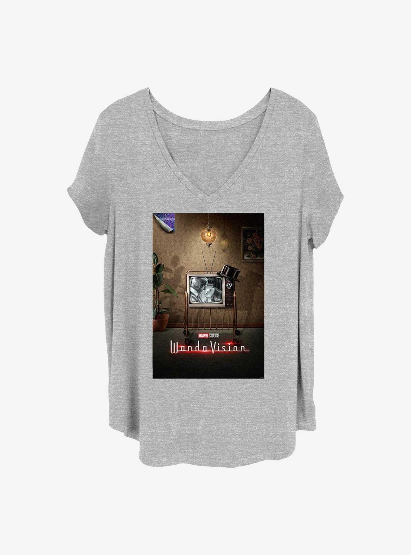 Marvel WandaVision 60's Poster Girls T-Shirt Plus Size, HEATHER GR, hi-res