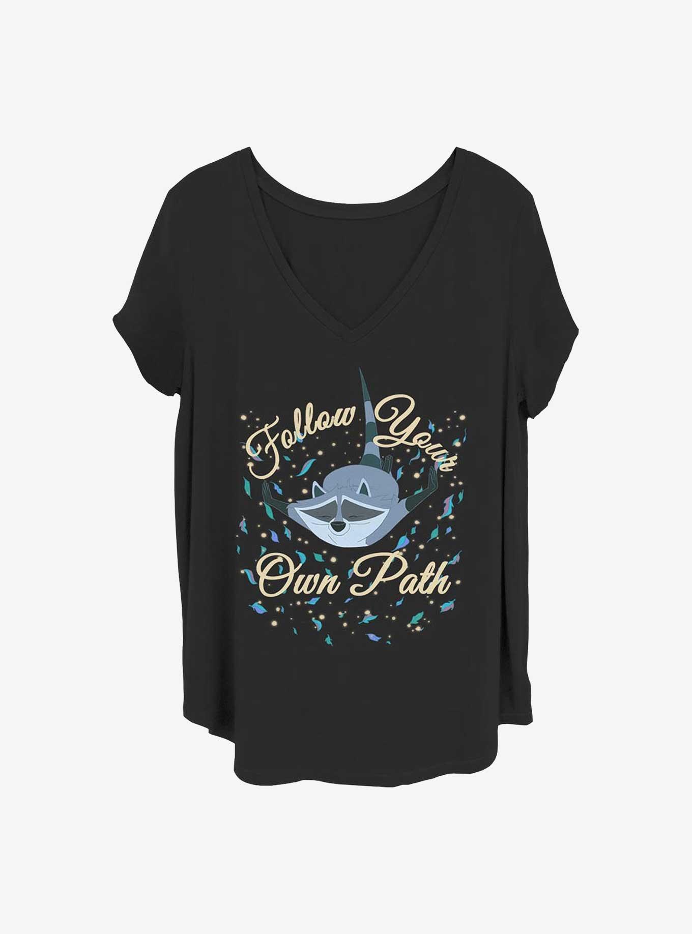 Disney Pocahontas Meeko Falling Girls T-Shirt Plus Size