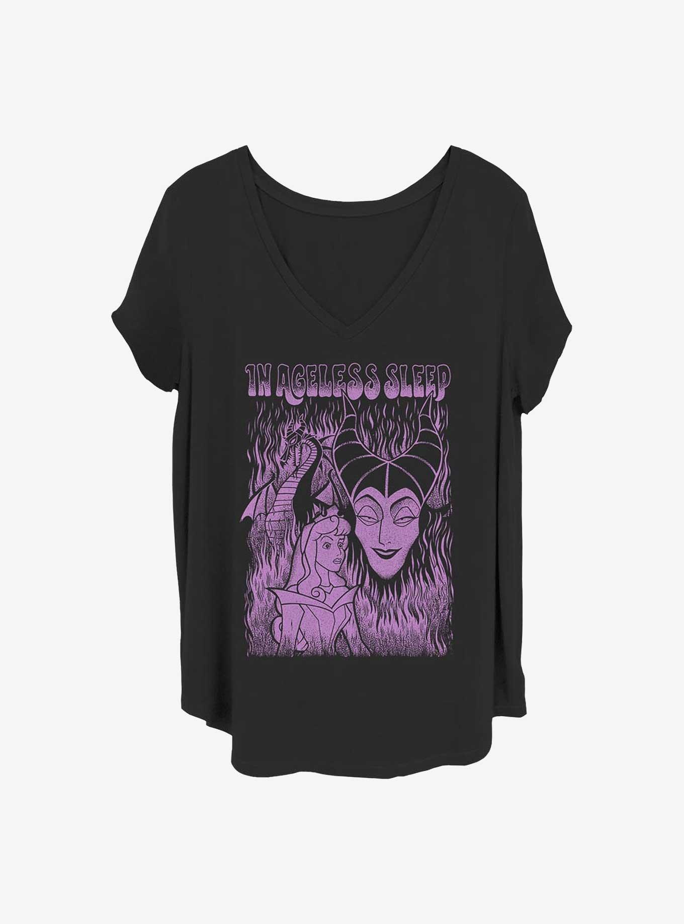 Disney Sleeping Beauty Ageless Sleep Girls T-Shirt Plus Size, BLACK, hi-res