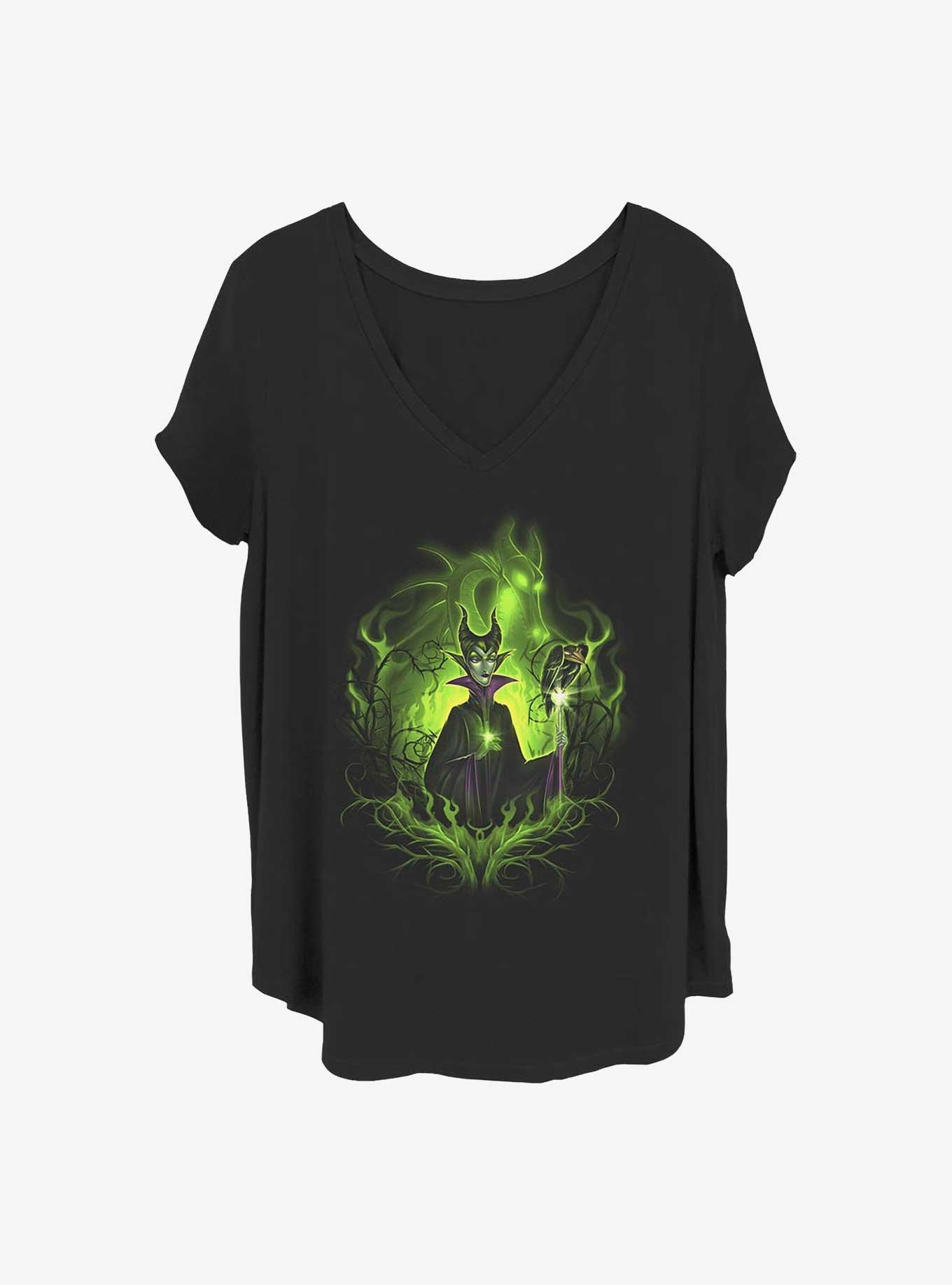 Disney Sleeping Beauty Dark Fairy Girls T-Shirt Plus Size, BLACK, hi-res