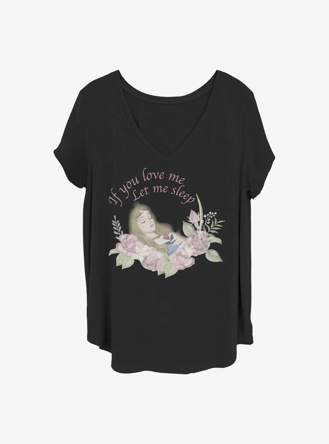Disney Sleeping Beauty Let Me Sleep Girls T-Shirt Plus Size, BLACK, hi-res