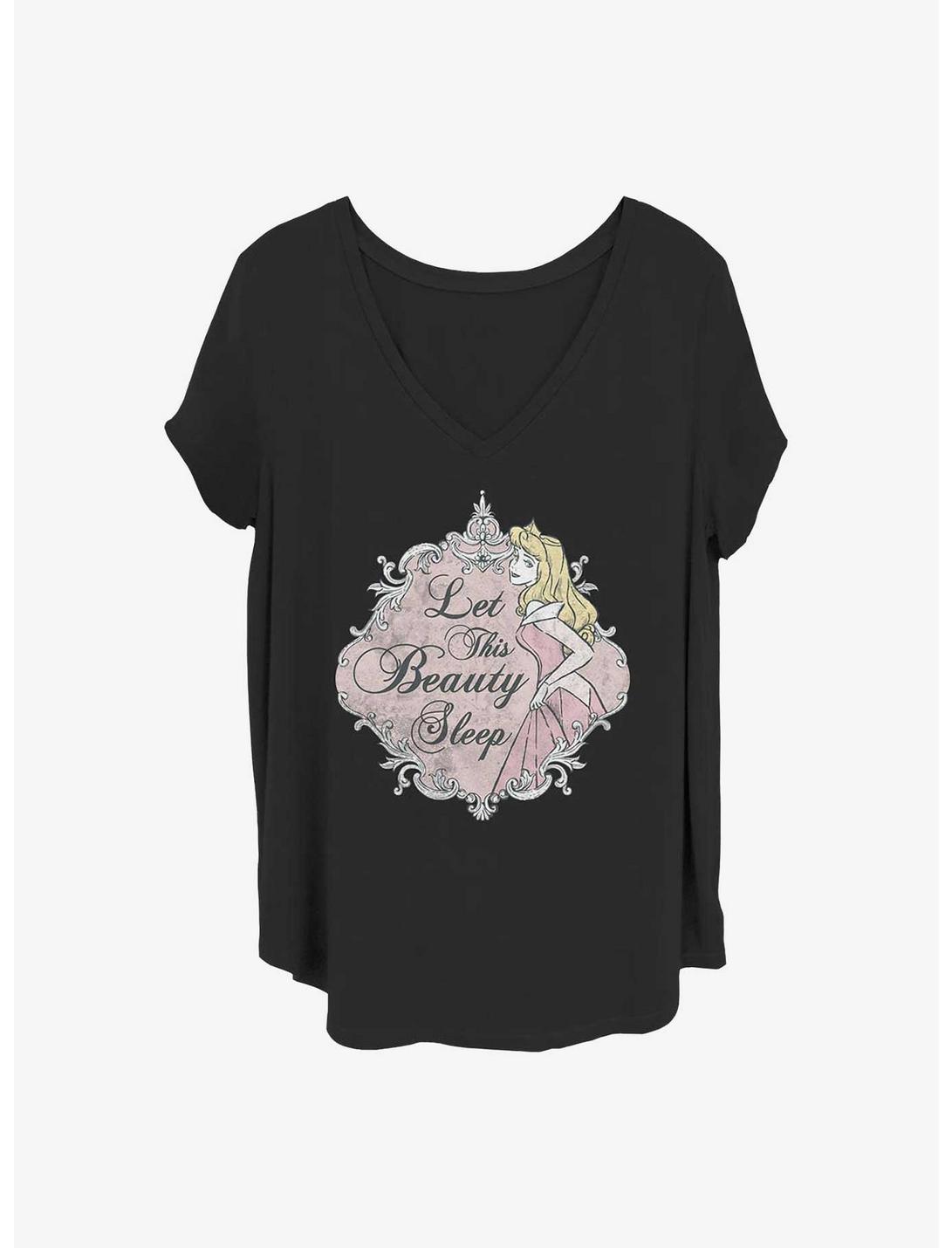 Disney Sleeping Beauty Let This Beauty Sleep Girls T-Shirt Plus Size, BLACK, hi-res